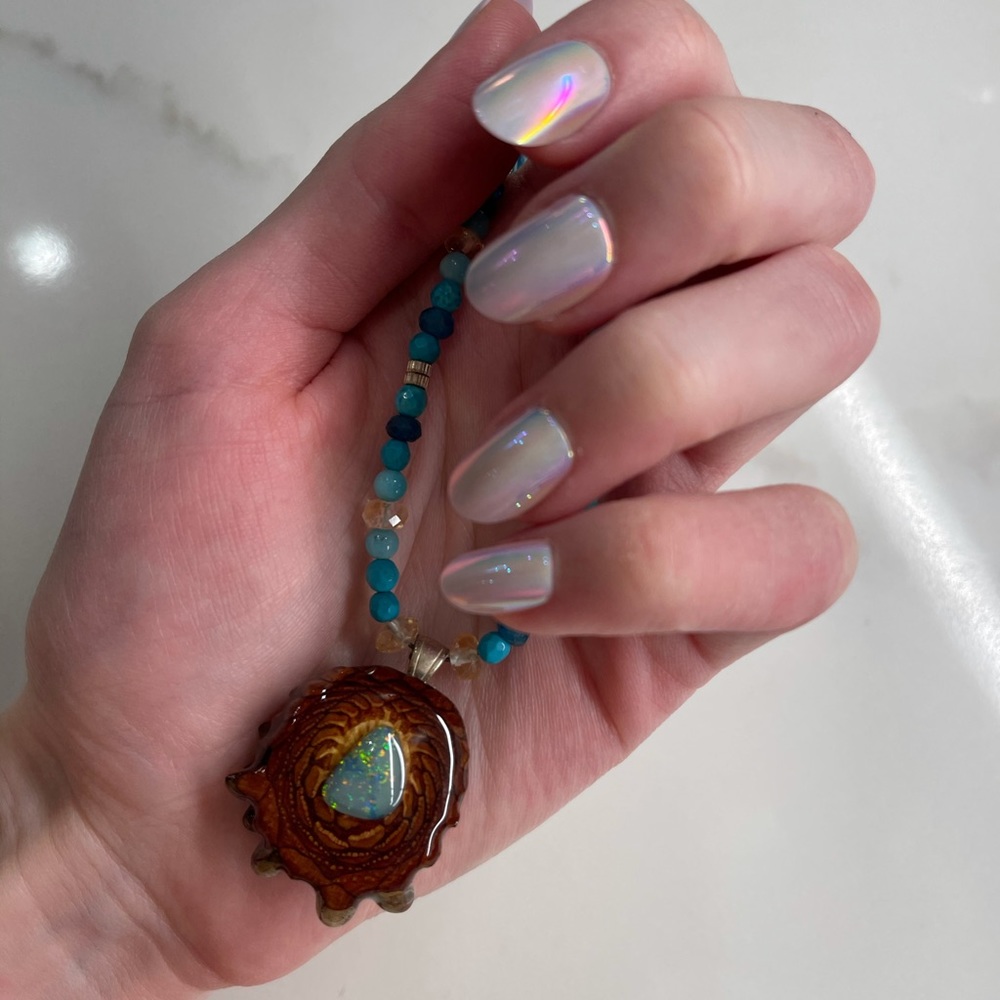 Third Eye Pinecone Opal & Turquoise - image 1